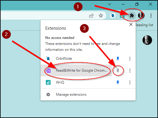 Chrome Hidden Extensions Screenshot
